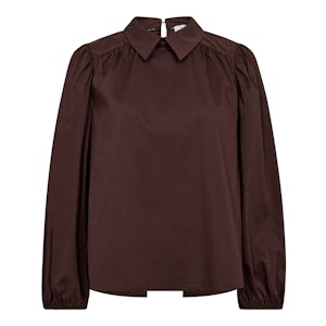 35969_DARKBROWN Kleding Bloesjes