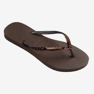 4146975_DARKBROWN Schoenen Slippers