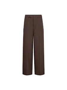 500428_DARKBROWN Kleding Broeken