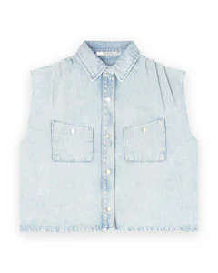 H-CS26M40_LIGHTSOFTBLUE Kleding Bloesjes